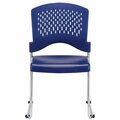 Gfancy Fixtures Navy Plastic Guest Chair - 18 x 23 x 34 in. GF3099577